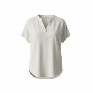 Heyton Lightweight Summer Tunic, Linen Viscose, Off White